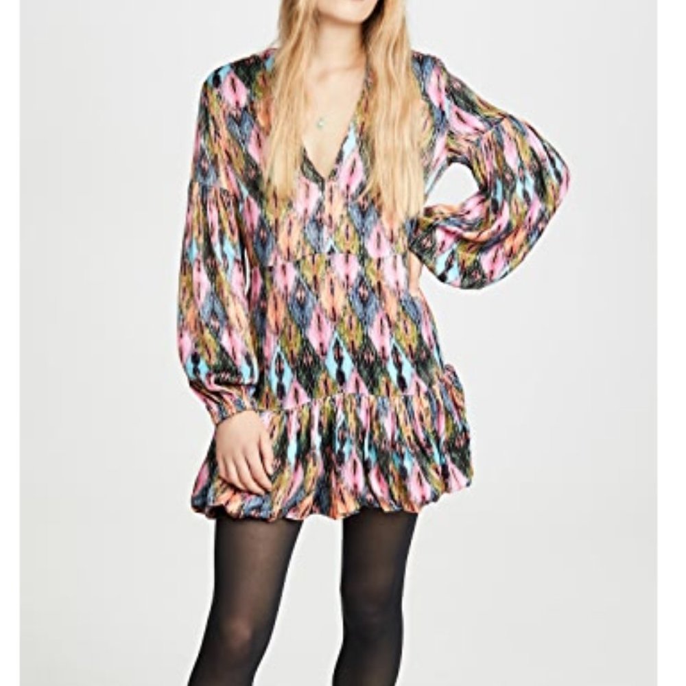 ROTATE Number 72 Aop Harlequin Dress size 34/2